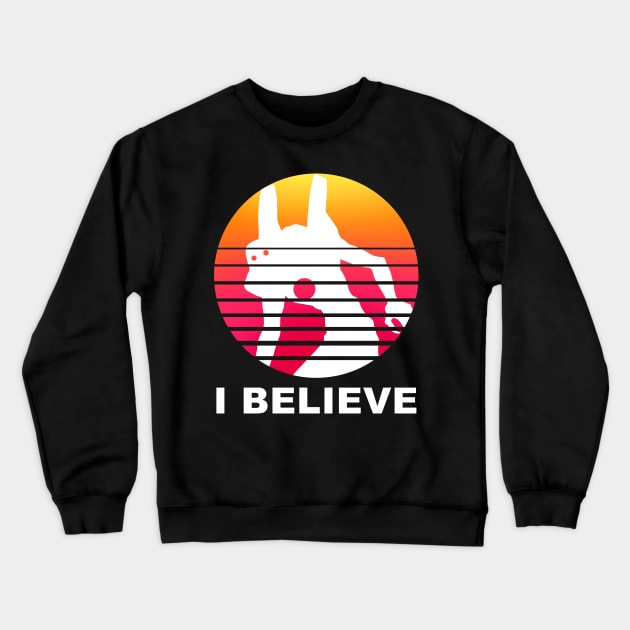 NGE! I BELIEVE IN ADAM KAWORU SHIRT text bigfoot sun Crewneck Sweatshirt by Angsty-angst